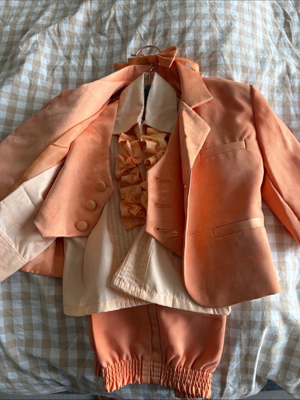 Dumb and dumber: Tailored Blazer & Ruffle Vest Matching Suit Set